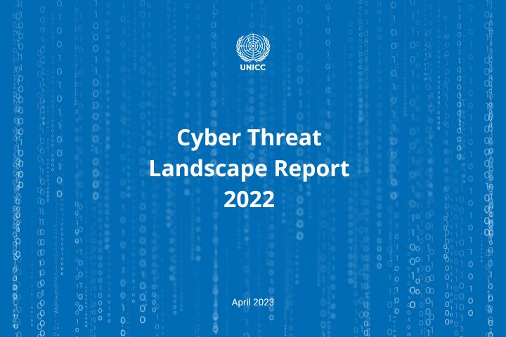 Cover of cyber threat landscape report 2022